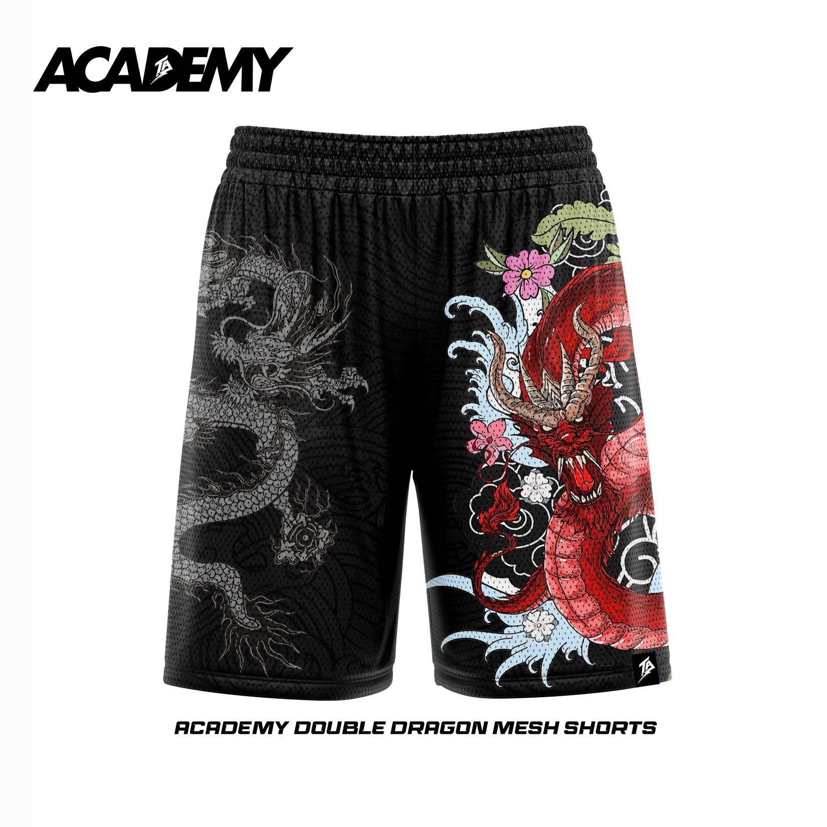 ACADEMY - DOUBLE DRAGON MESH SHORTS