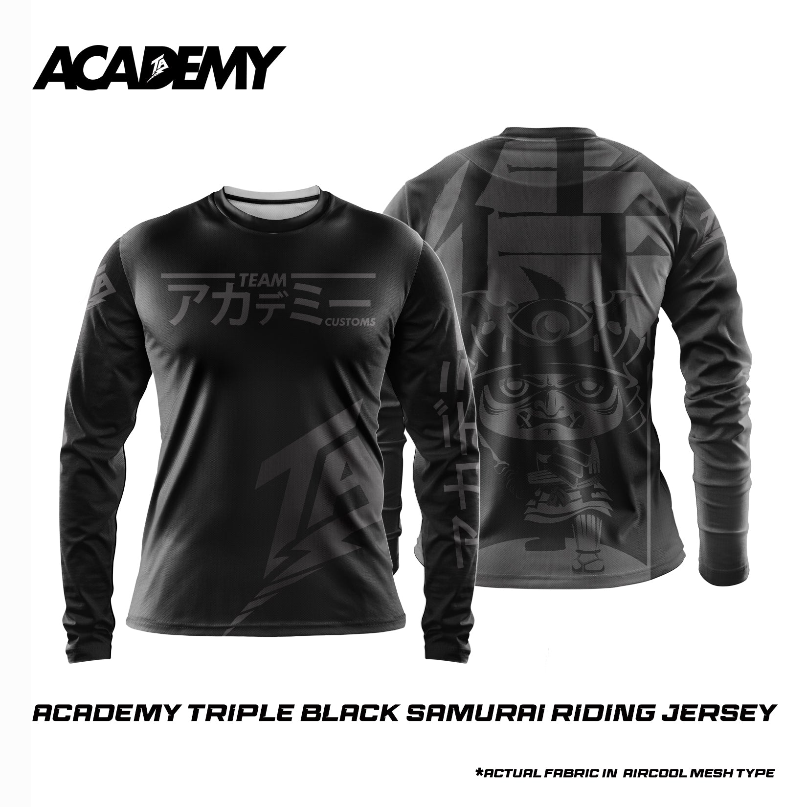 ACADEMY - TRIPLE BLACK SAMURAI RIDING JERSEY